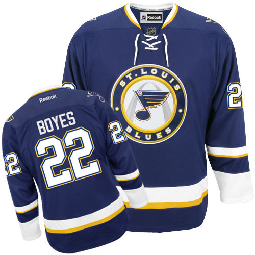 St. Louis Blues 22 Brad Boyes Blue NHL Hockey Jersey